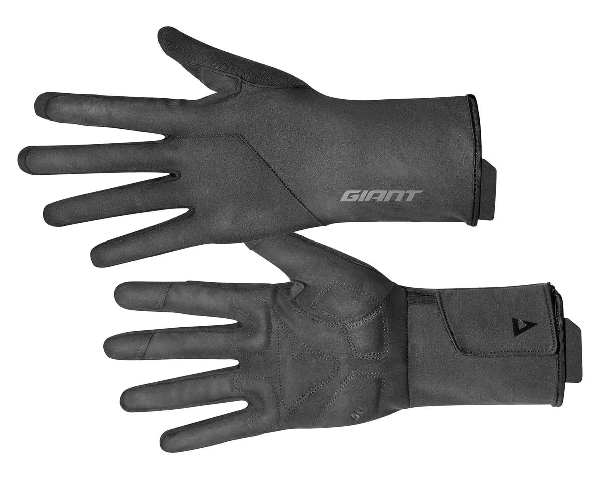 Giant Diversion Long Finger Gloves (Black) (Water-Repellent) (XL)